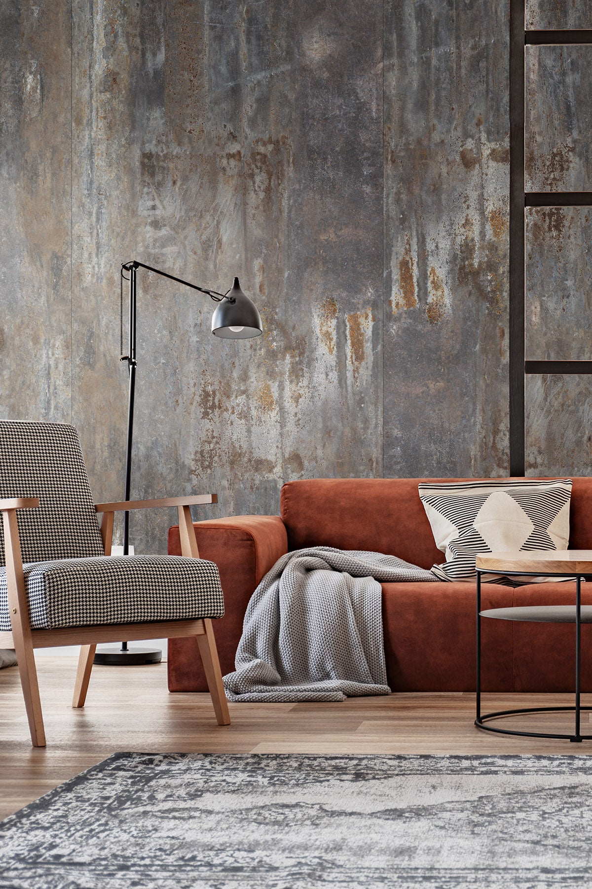 Placă decorativă SPC – R120 Native Steel