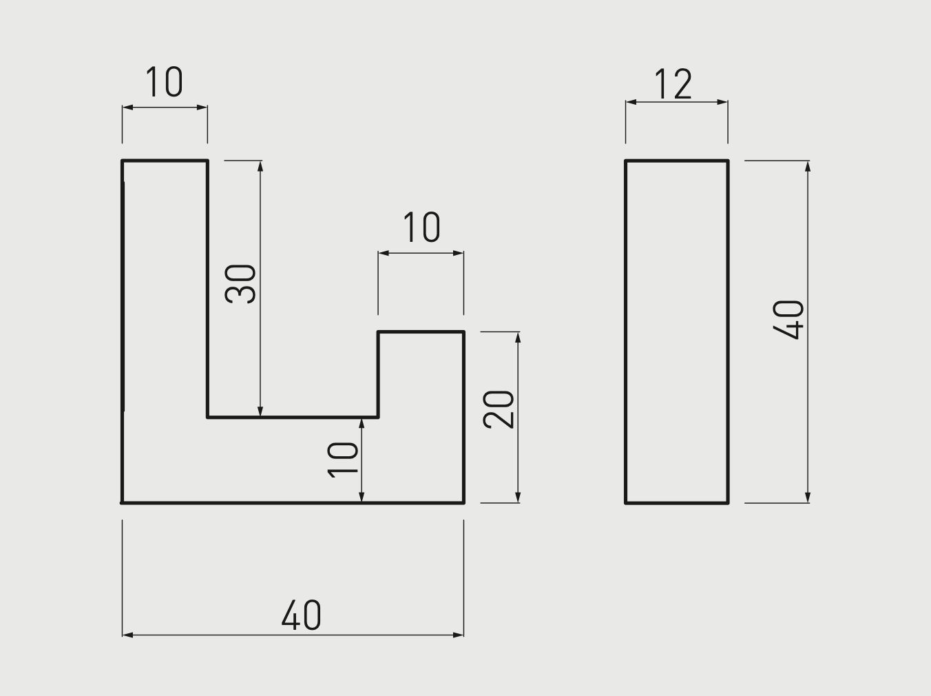 Agățătoare cuier K2201 12x40 mm, negru mat