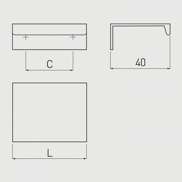 Mâner mobilă HEXI, negru mat