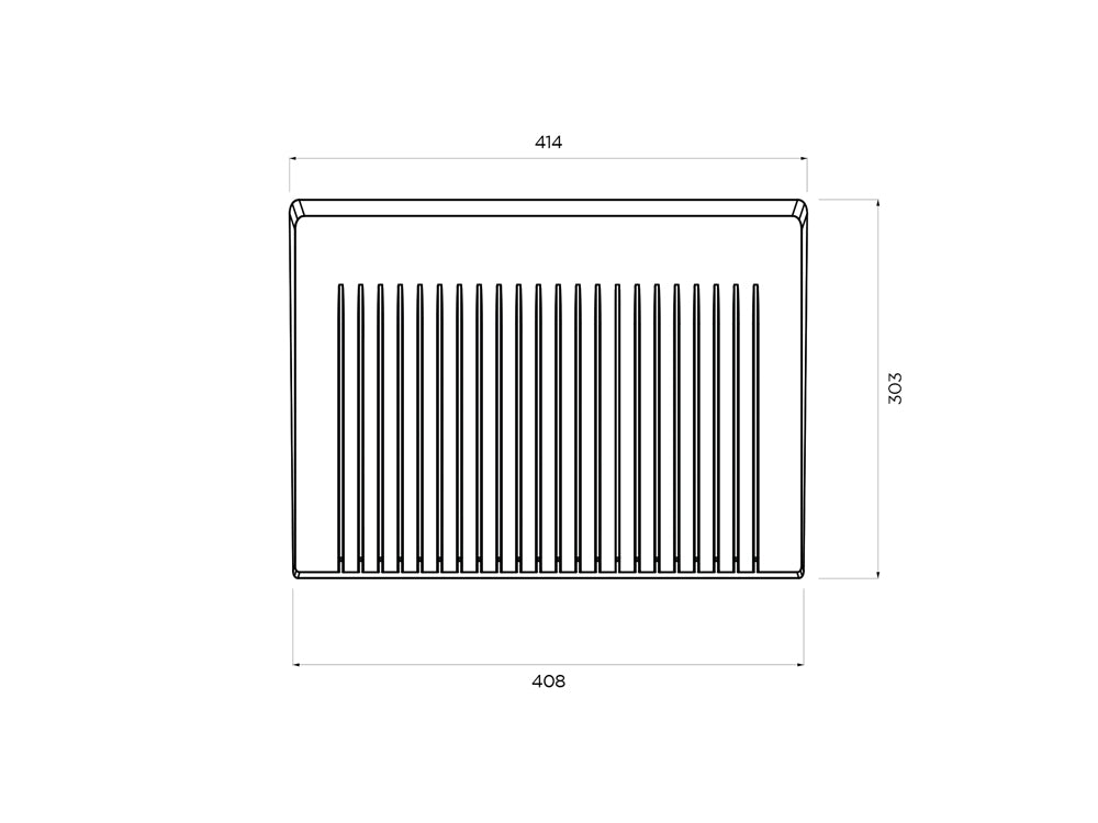 Scurgător vase Schock silicon negru mat 408 x 303 x 12 mm