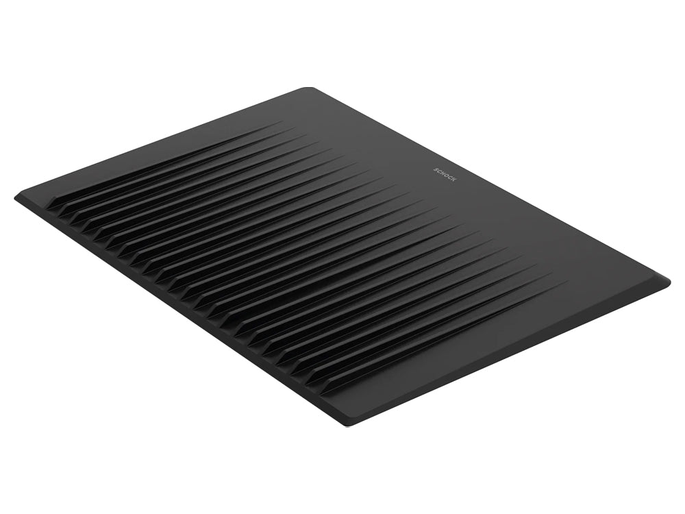 Scurgător vase Schock silicon negru mat 408 x 303 x 12 mm