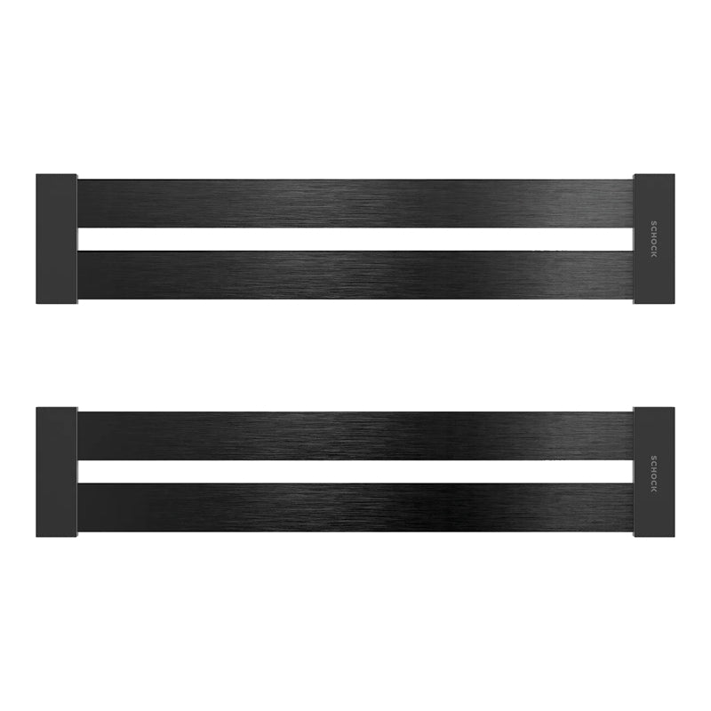Set suport scurgător Schock inox negru 392 x 80 x 12 mm