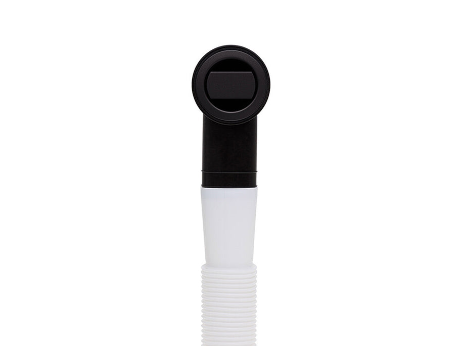 Sifon Save Space + Easy Clean cu mască pentru scurgere, pentru chiuvete sub blat și pe blat Slim compozit, cu 1 cuvă – preaplin rotund