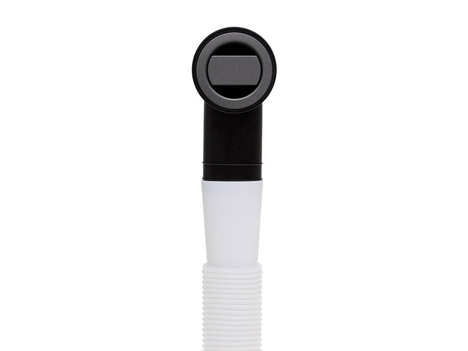Sifon Save Space + Easy Clean cu mască pentru scurgere, pentru chiuvete sub blat și pe blat Slim compozit, cu 1 cuvă – preaplin rotund