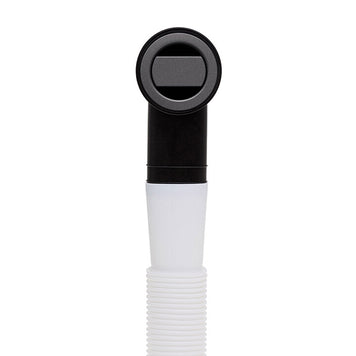 Sifon Save Space + Easy Clean cu mască pentru scurgere, pentru chiuvete sub blat și pe blat Slim compozit, cu 1 cuvă – preaplin rotund