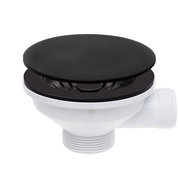 Sifon Save Space + Easy Clean cu mască pentru scurgere, pentru chiuvete sub blat și pe blat Slim compozit, cu 1 cuvă – preaplin rotund
