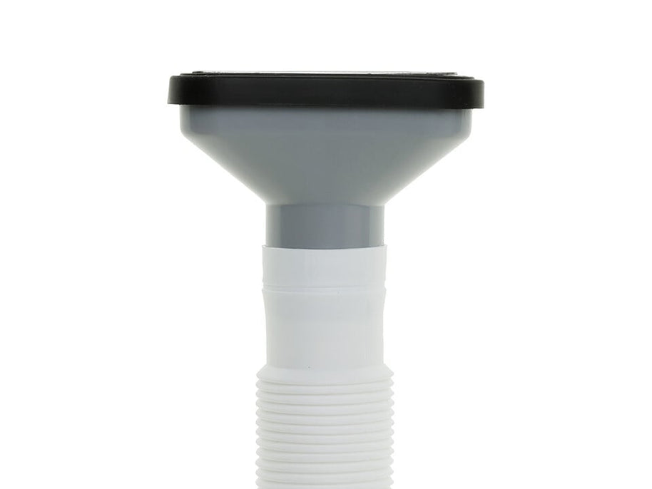 Sifon Save Space cu cuvă simplă, telescopic, manual, cu mască – preaplin vertical