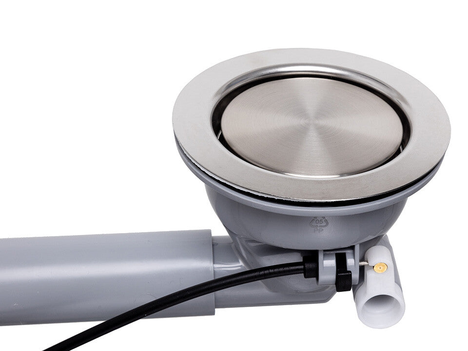 Sifon Save Space cuvă simplă telescopic automat cu mască – preaplin dreptunghiular