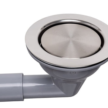 Sifon Save Space două cuve telescopic manual cu mască – preaplin dreptunghiular