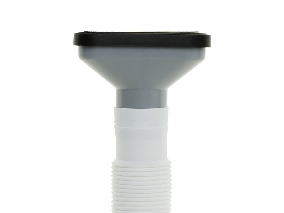 Sifon Save Space două cuve telescopic, manual cu mască – preaplin vertical