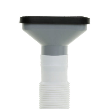 Sifon Save Space două cuve telescopic, manual cu mască – preaplin vertical