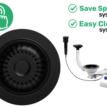 Sifon Save Space + Easy Clean cuva simplă automat - preaplin vertical