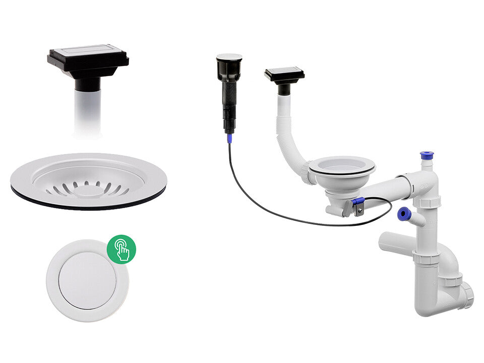 Sifon Save Space + Easy Clean cuva simplă automat - preaplin vertical