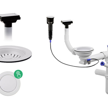 Sifon Save Space + Easy Clean cuva simplă automat - preaplin vertical