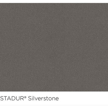 Chiuvetă bucătărie granit compozit Schock Greenwich N-100L Silverstone 556x456 mm, montaj pe/sub blat, gri închis