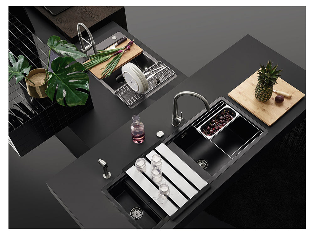 Suport scurgător Schock inox negru 392 x 336 x 12 mm