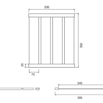 Suport scurgător Schock inox negru 392 x 336 x 12 mm