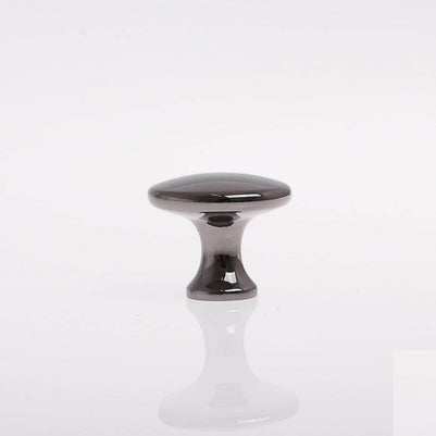 Buton mobilă UDINE 29x25 mm, negru lucios