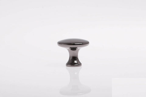 Buton mobilă UDINE 29x25 mm, negru lucios