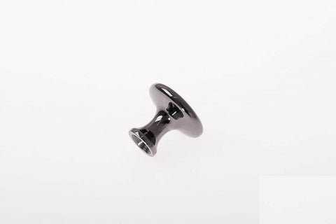 Buton mobilă UDINE 29x25 mm, negru lucios