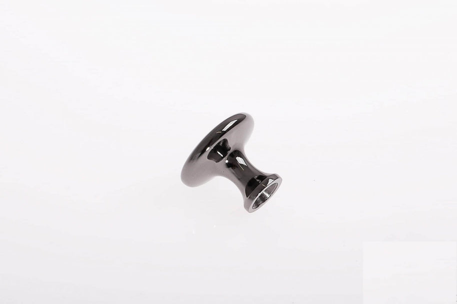 Buton mobilă UDINE 29x25 mm, negru lucios