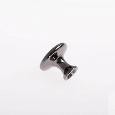 Buton mobilă UDINE 29x25 mm, negru lucios