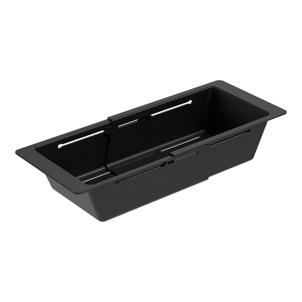 Vas plastic perforat ajustabil Schock 403/494 x 180 x 89 mm, negru